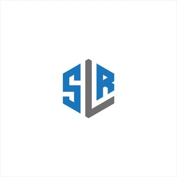 SLR Letter monogram Initial flat Unique modern flat abstract logo design. S.. Stock Illustration