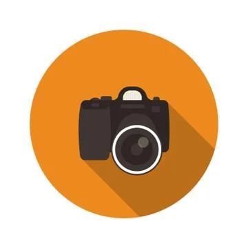 Slr optical camera Illustrazione stock
