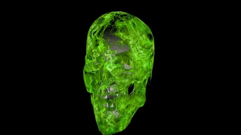 Sludge Skull Stock Footage 248742643
