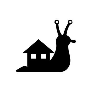 Slug house icon Stock Illustration
