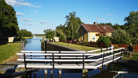 Sluice at Brattom Stock Footage 94564612