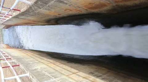 Sluice dam in Rayong Stock Footage 68064462