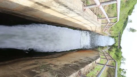 Sluice dam in Rayong Stock Footage 68064520