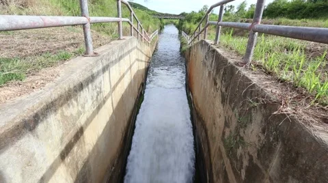 Sluice dam in Rayong Stock Footage 68064540