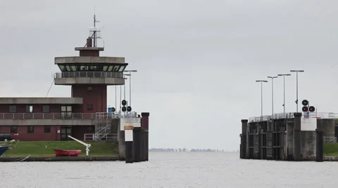 Sluice gates would be closed Stock-Footage 61799326