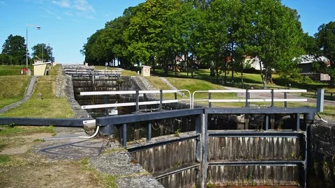 Sluices at Berg Stock Footage 94660811