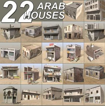 Slum City_Arab_House_Collection3 3D Model