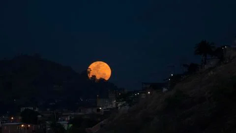 Slum Full Moon Stock Photos