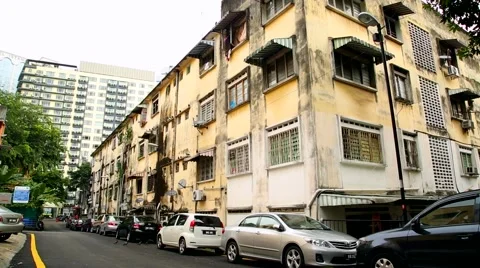 Slum in Kuala Lumpur Stock-Footage 44124672