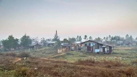 Slum Myanmar Stock Photos