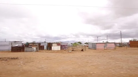 Slum in Namibia Stock Footage 83236274
