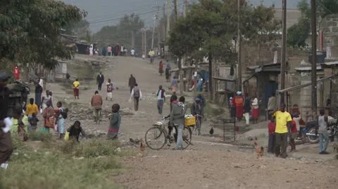 Slum street 1 Video stock 11496737