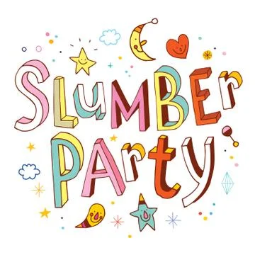 Slumber party Stock-Illustration