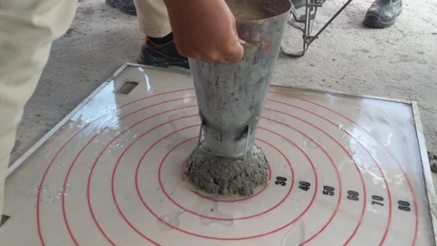 SLUMP TEST Stock Footage 282242354