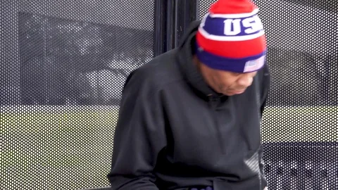 Slumping to sobriety Stock Footage 125645926