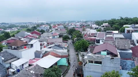 Slums and countryside Video stock 238917615