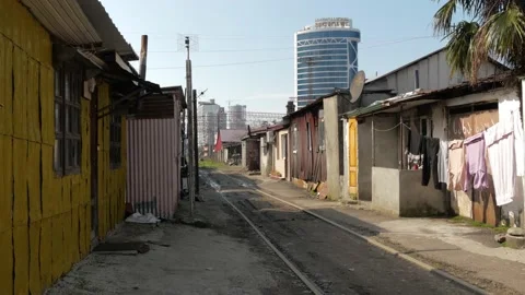 Slums in Batumi Stock Footage 227137901