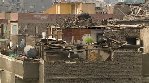 In the Slums of Cairo Stock Footage 251975161