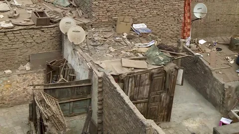 In the Slums of Cairo Stock Footage 251975993