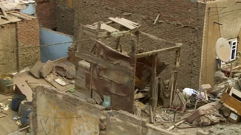 In the Slums of Cairo Stock Footage 251976015