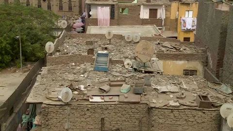 In the Slums of Cairo Stock Footage 251976256
