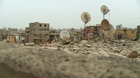 In the Slums of Cairo Stock Footage 251981282
