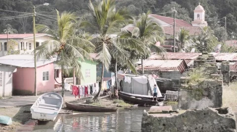 Slums in caribbean coast 動画素材 58857907