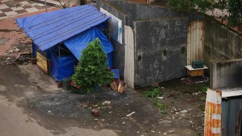 Slums of india top view Stock Photos