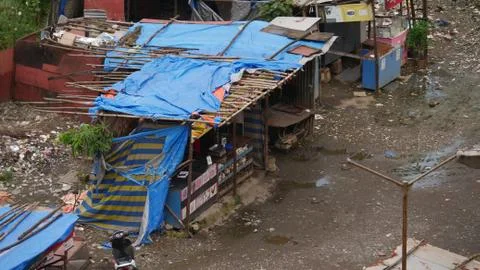 Slums of india top view Stock Photos