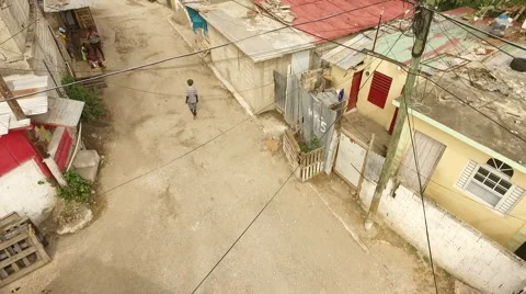 Slums in Kingston, Jamaica Stock Footage