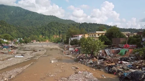 Slums of Rishikesh. Stock Footage 150192554