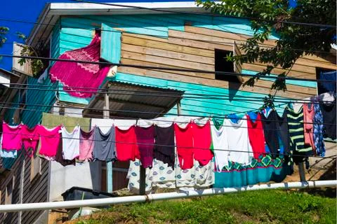Slums of Roatan Stock Photos