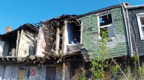 Slums in West Baltimore, MD.  Stock Footage 62324514