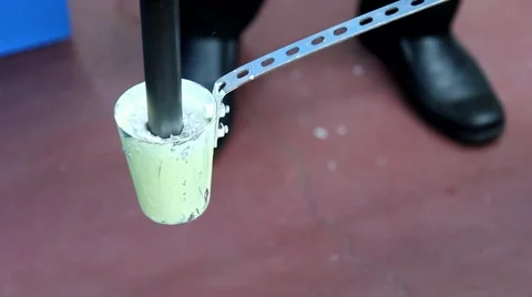 Slurry Metal Casting technology in factory Stock Footage 54025876