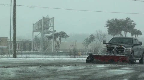 Slush Plowing Stock Footage 54755983