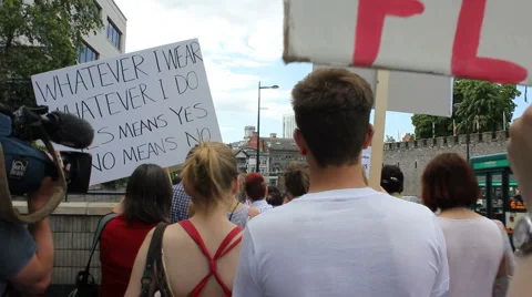 Slutwalk middle of march Video stock 5978225