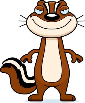 Sly Cartoon Chipmunk Stock Illustration