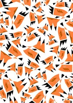 Sly Fox Icon Pattern Stock-Illustration