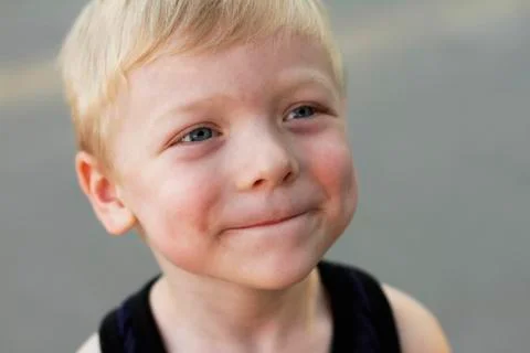 Sly smile Stock Photos