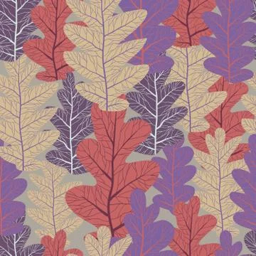 Slylish oak pattern Stock Illustration