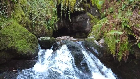 Sm cave water rocks Stock Footage 258670537