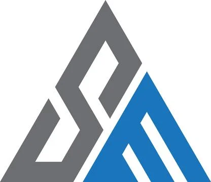 SM Letter monogram Initial Logo Design Template Vector Illustration. SM ele.. Stock Illustration