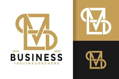 SM or Ms Monogram Logo Design Vector Illustration Template Stock Illustration