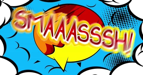 Smaaasssh Comic book effect word Stock Footage 164579879