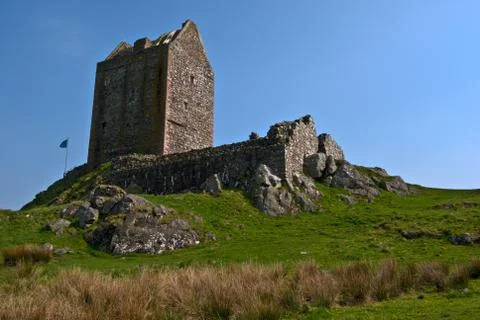 Smailholm tower Stock Photos
