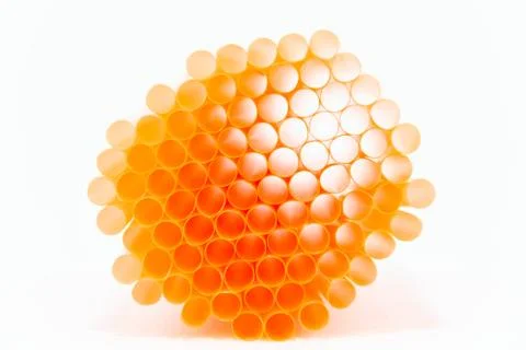 Smal size drinking straw isolated Stock Photos