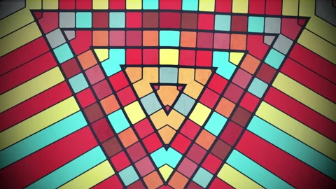 Small abstract colorful pixels pattern Stock Footage 164823502