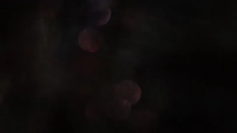 Small abstract copper colored bokeh lights in slow motion Vídeos de archivo 319955918