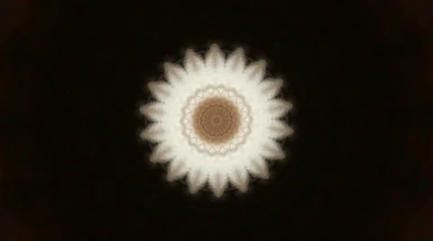 Small abstract kaleidoscopic circle pattern like flower. Vídeos de archivo 42848021