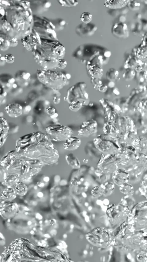 Small air bubbles underwater. Filmed on a high-speed camera at 1000 fps Stock Footage 335363758